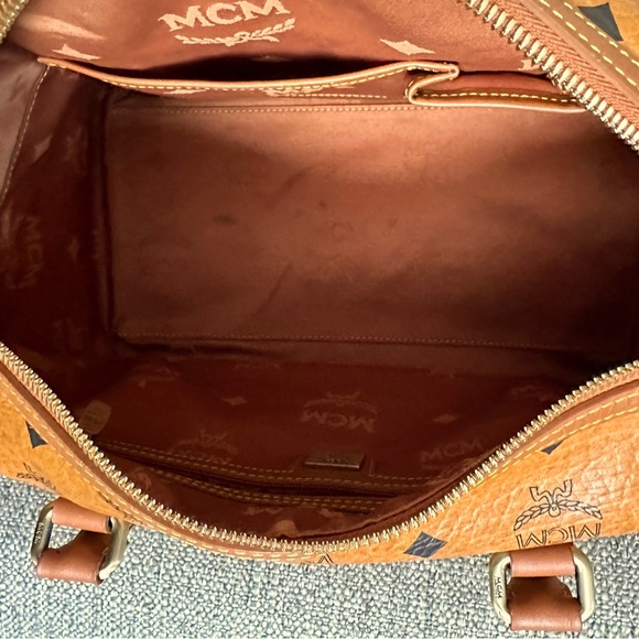 EUC MCM Cognac Alma/Doctors/ Boston Bag LEATHER… - Picture 10 of 14